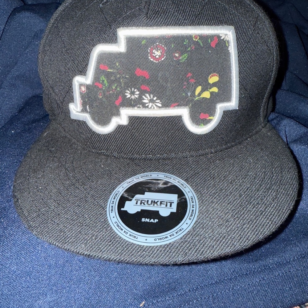 Trukfit Black Snapback with Logo Patch